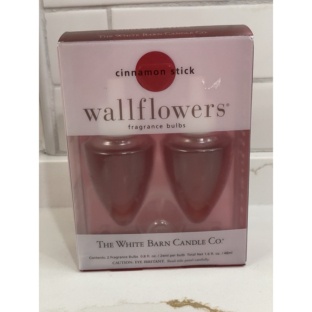 White Barn Candle Co Cinnamon Stick B&BW Wallflowers Fragrance Bulbs Pack of 2